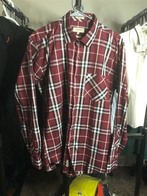 vintage burberry flannel